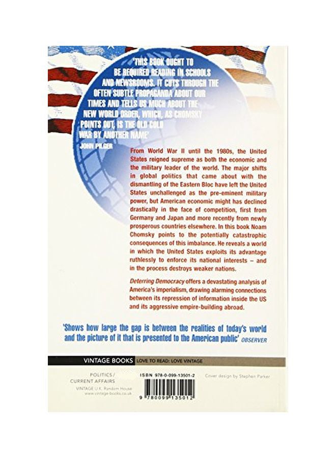 Deterring Democracy Paperback English by Noam Chomsky - 16 Apr 1992