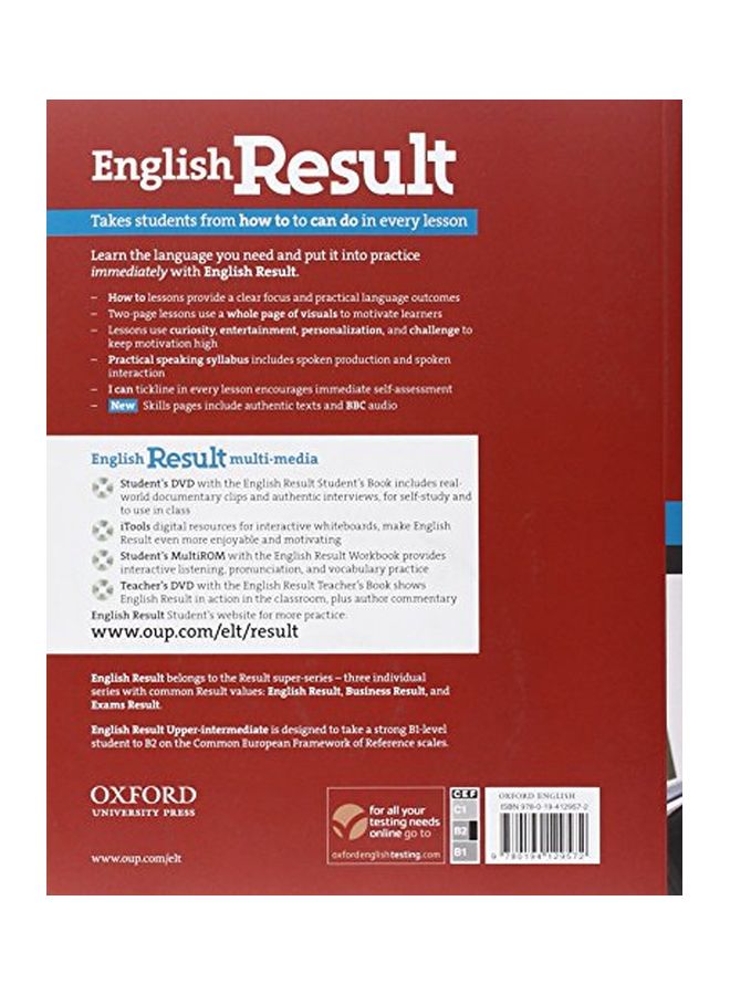 English Result: Upper-Intermediate Student's Book With DVD Pack english 11 Feb 2010  - Image 2