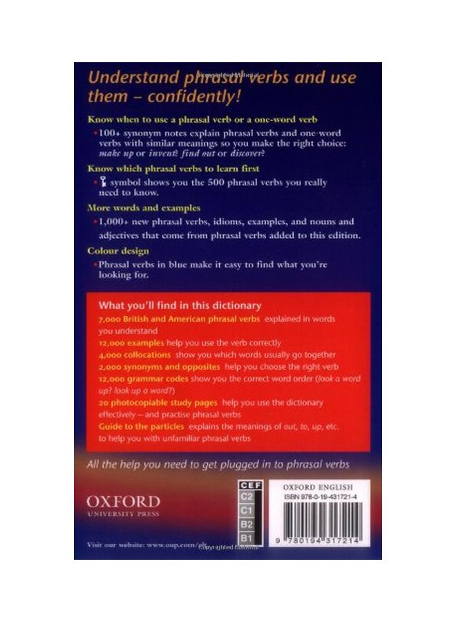 Oxford Phrasal Verbs: Dictionary For Learners Of English Paperback English by Varios Autores - 39156 - Image 2