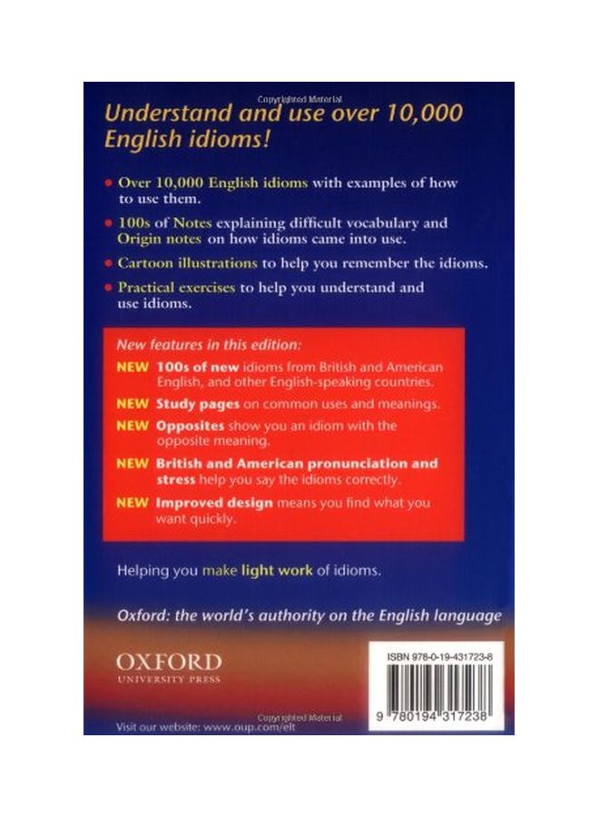 Oxford Idioms: Dictionary For Learners Of English Paperback English by Ben Francis - 39212 - Image 2