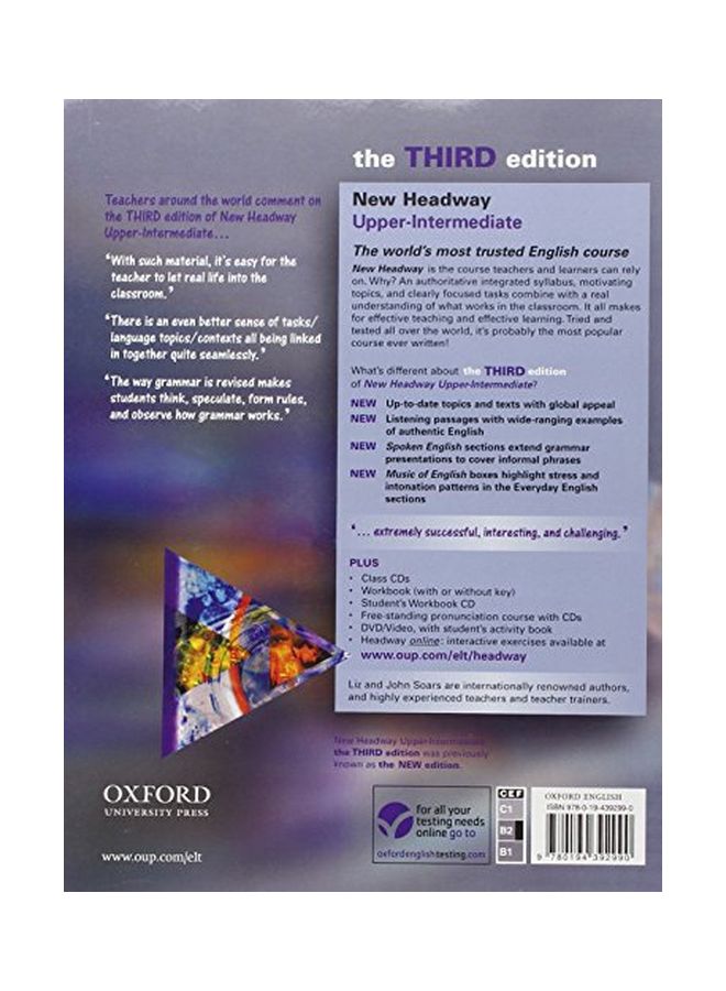 New Headway: Upper-Intermediate Student's Book Paperback English by Liz Soars - 05 May 2005  - Image 2