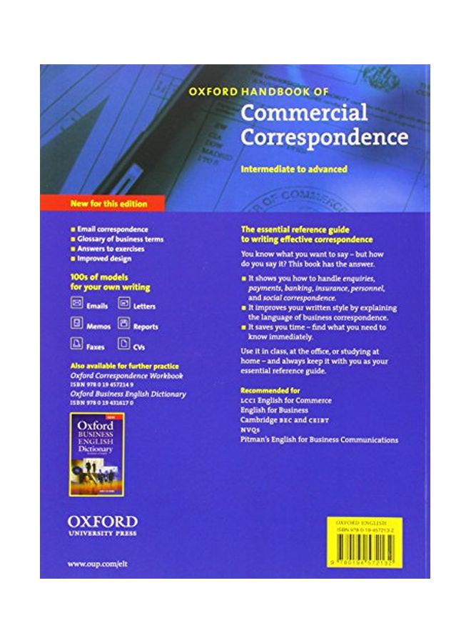 Oxford Handbook Of Commercial Correspondence Paperback English by A. Ashley - 28 Aug 2003  - Image 2