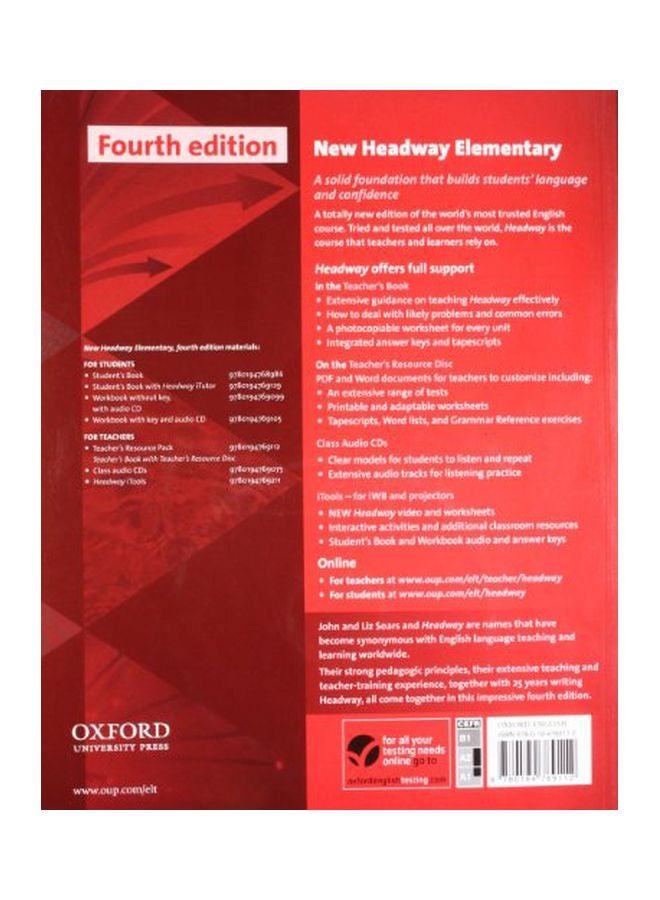 New Headway: Elementary Teacher'S Book Paperback English by Liz Soars - 40665 - Image 2