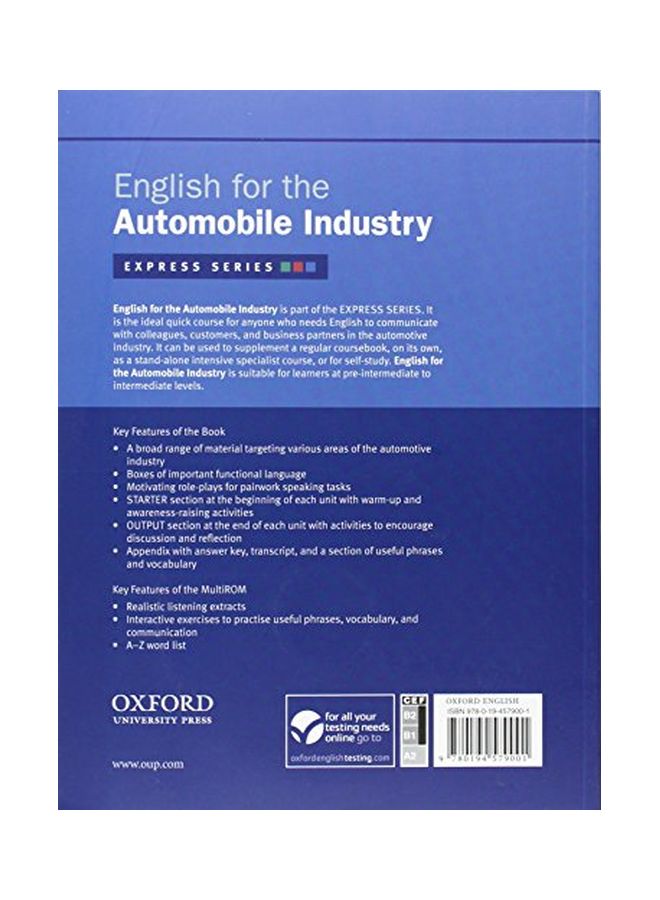 English For The Automobile Industry: Express Series English by Marie Kavanagh - 3 May 2007 - Image 2