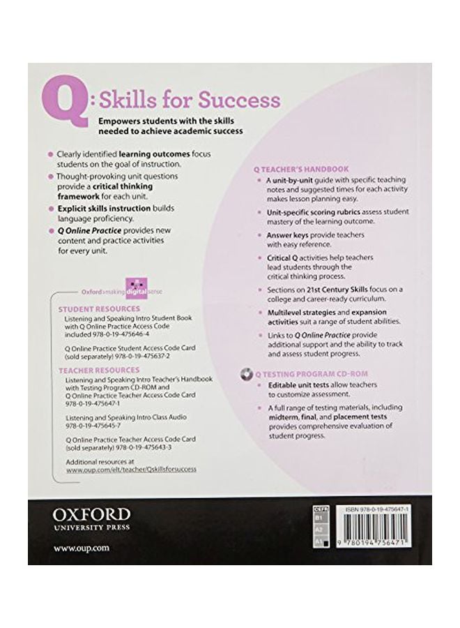 Q: مهارات النجاح: الاستماع والتحدث: دليل المعلم - Image 2
