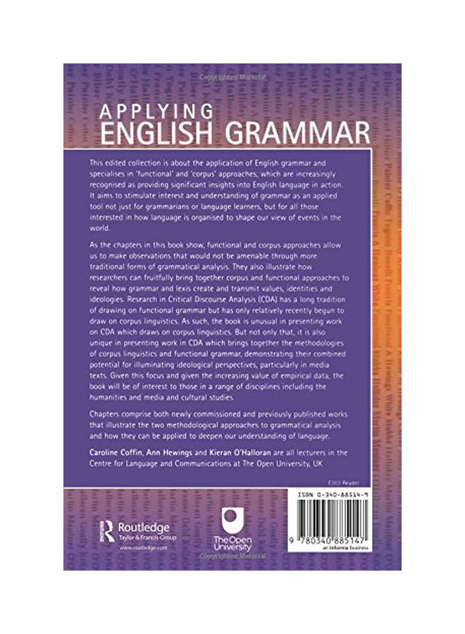 null - Applying English Grammar: Functional And Corpus Approaches Paperback English - 26 Aug 2004 - Image 1