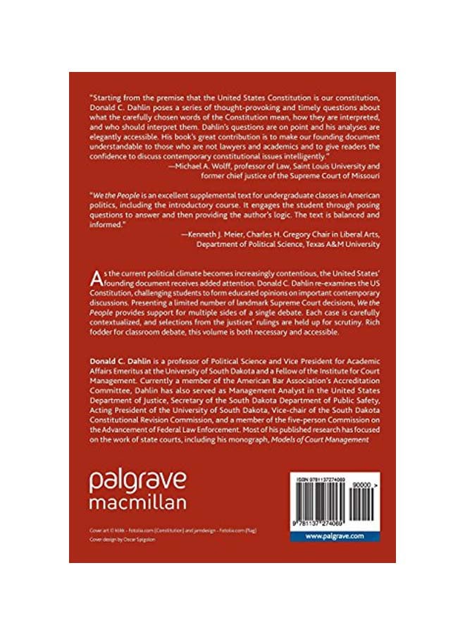 null - We The People: A Brief Introduction To The Constitution And Its Interpretation Paperback English by Donald C. Dahlin - 41198 - Image 1