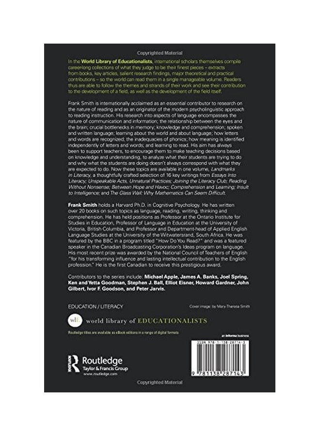 Landmarks In Literacy: The Selected Works Of Frank Smith paperback english - 18 Nov 2016 - Image 2