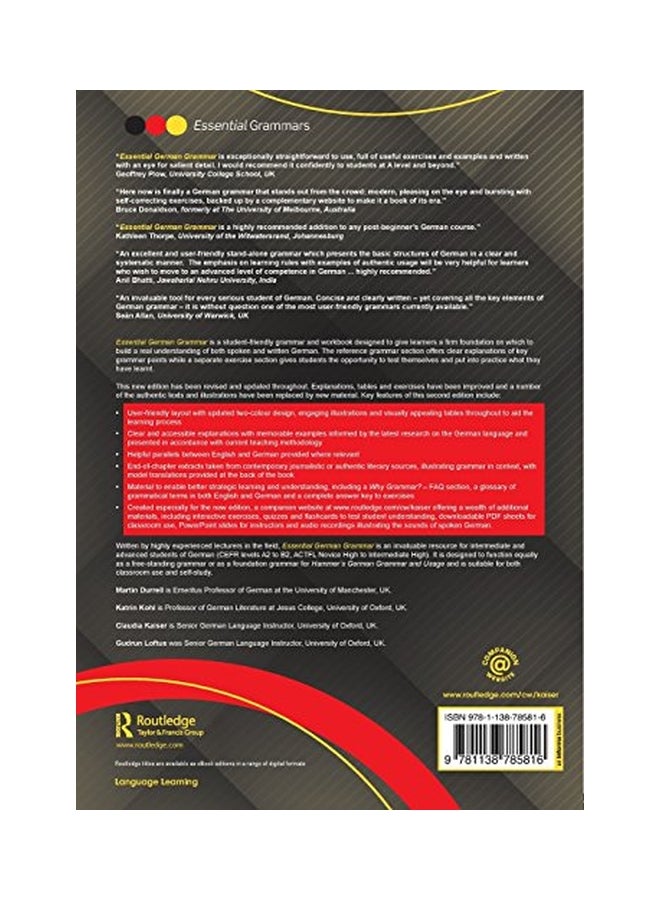 null - Essential German Grammar paperback english - 06 Jul 2015 - Image 1