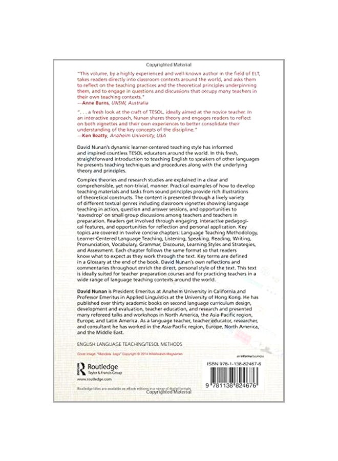 null - Teaching English To Speakers Of Other Languages Paperback English by David Nunan - 06 Jul 2015 - Image 1