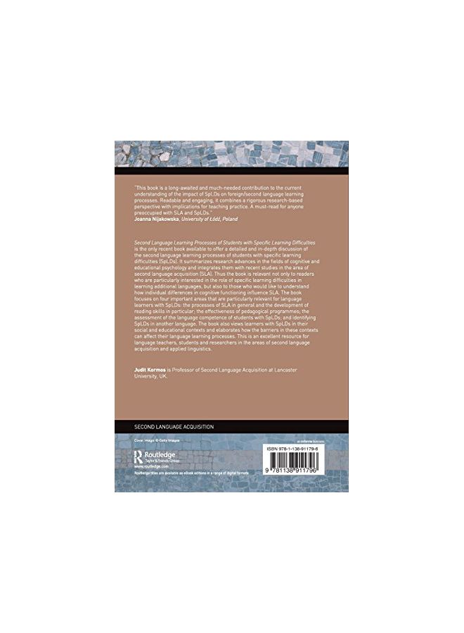 null - The Second Language Learning Processes Of Students With Specific Learning Difficulties paperback english - 20 Dec 2016 - Image 1