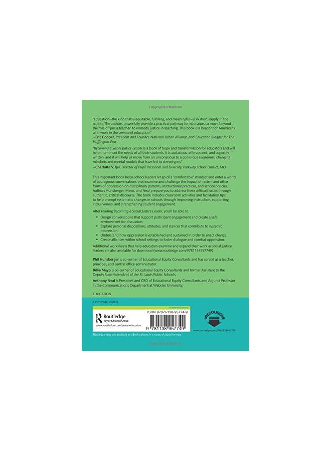 Becoming A Social Justice Leader: Using Head, Heart, And Hands To Dismantle Oppression paperback english - 25 Feb 2016  - Image 2