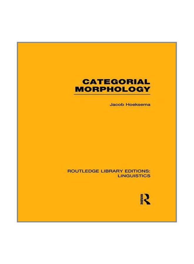 Categorial Morphology paperback english - 09 Dec 2015 - Image 1