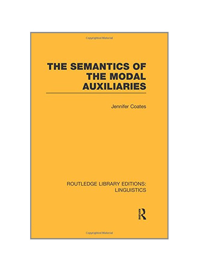 The Semantics Of The Modal Auxiliaries paperback english - 11 Dec 2015  - Image 1