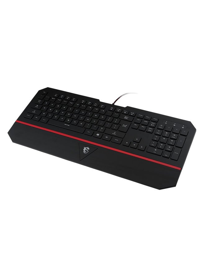 MSI - DS4100 Interceptor Gaming Keyboard Black - Image 1