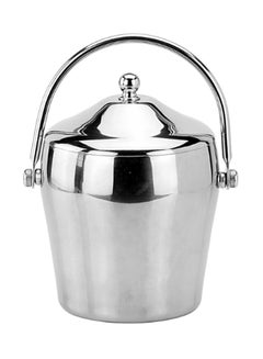 Sharpdo Stainless Steel Ice Bucket With Cover Silver 14x13.6cm 