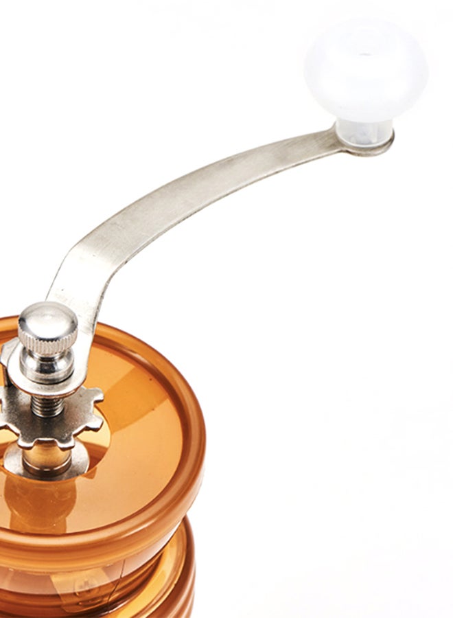 Sharpdo Stainless Steel Manual Coffee Grinder Brown 9X9X18 Centimeter Clear/Brown/Silver 100ml - Image 3