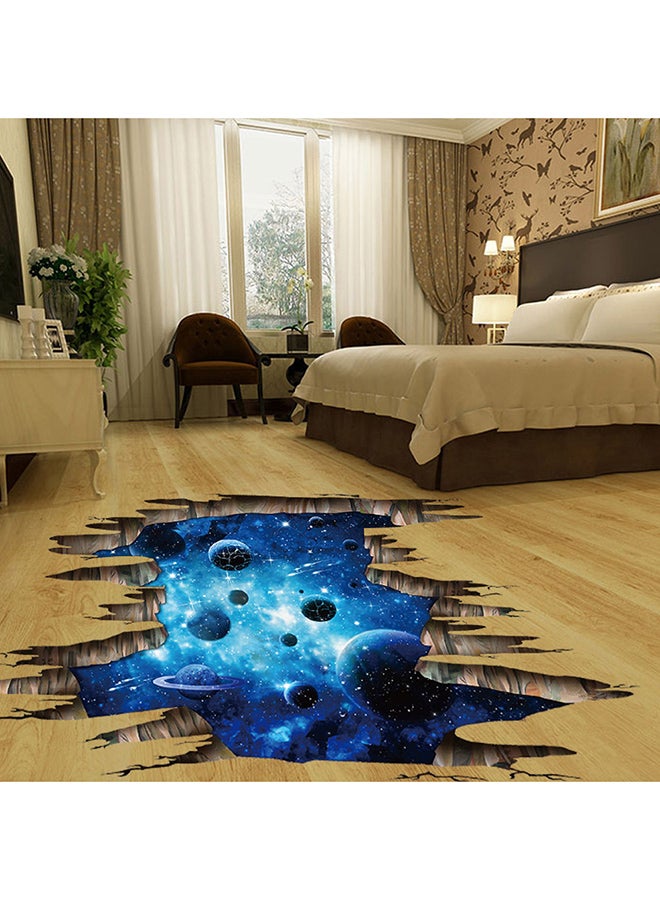 Voberry 3D Space Wall Decoration Sticker Blue/White/Grey 90 x 60cm - Image 4