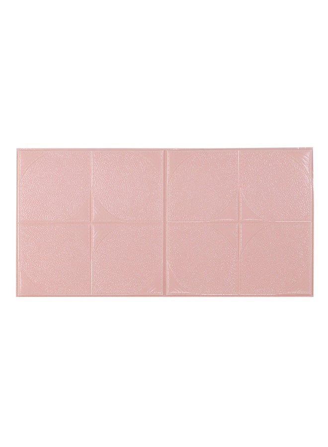 Voberry New Pe Foam 3D Wallpaper Diy Wall Stickers Embossed Brick Stone Pink 60x30x0.65cm - Image 1