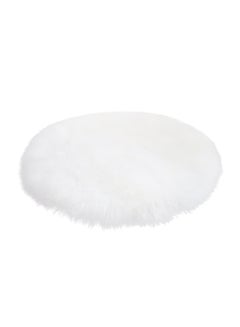 Voberry Warm Wool Chair Rug White 45cm  - Image 1