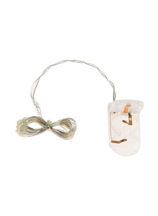 Voberry Battery Operated LED String Fairy Light Beige 2meter  - Image 1
