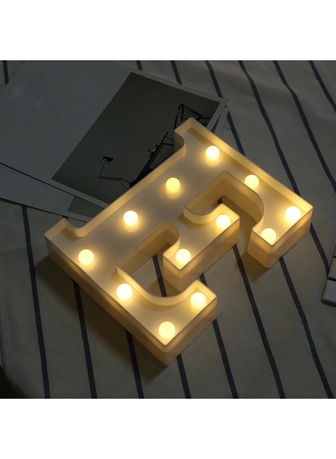 Alphabet LED Letter Lights Light Up Plastic Letters Standing Hanging E White 22X18X4.5cm - v1551082379/N21503793A_2