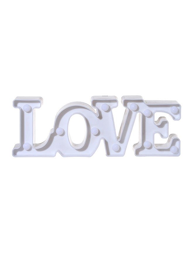 Powered Free Standing Hanging Eye-catching Love Alphabet Letters Battery LED Light White 29x8.5x4cm - v1551082381/N21503782A_1