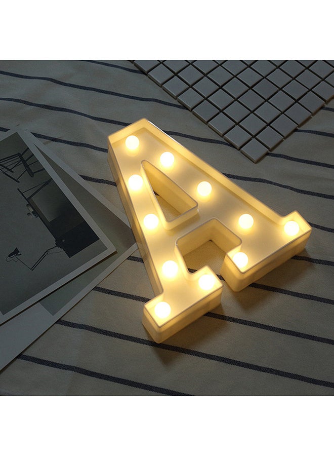 A Letter Battery Powered Free Standing Hanging Eye-catching LED Light White 22x18x4.5cm - v1551082383/N21503789A_2