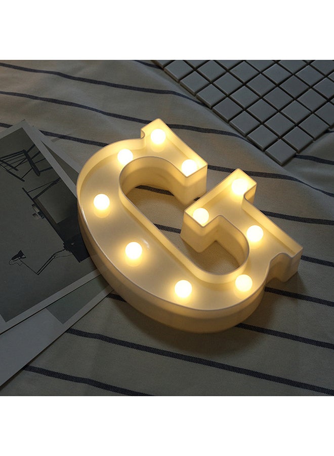 G Alphabet LED Letter Light White 22 x 18cm - v1551082384/N21503795A_2