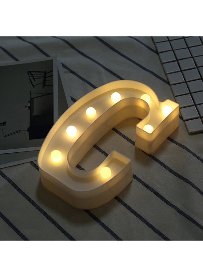 Voberry C Alphabet LED Letter Light White - Image 2