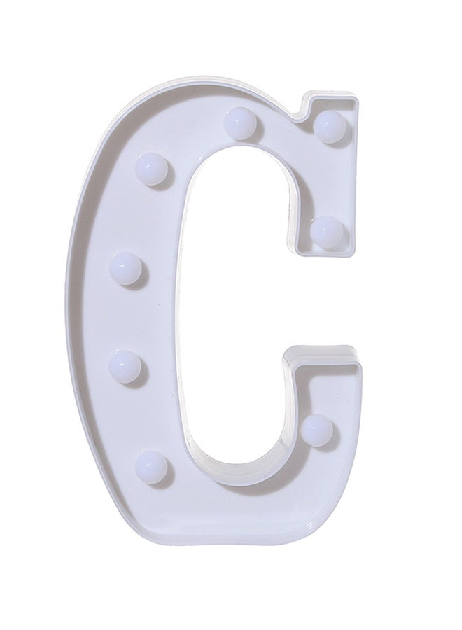 Voberry C Alphabet LED Letter Light White - Image 1