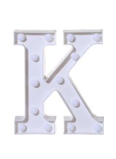 فوبيري حرف الأبجدية K LED الأبجدية أضواء رسالة Led تضيء الحروف البلاستيكية الدائمة شنقا الخفيفة  - Image 1