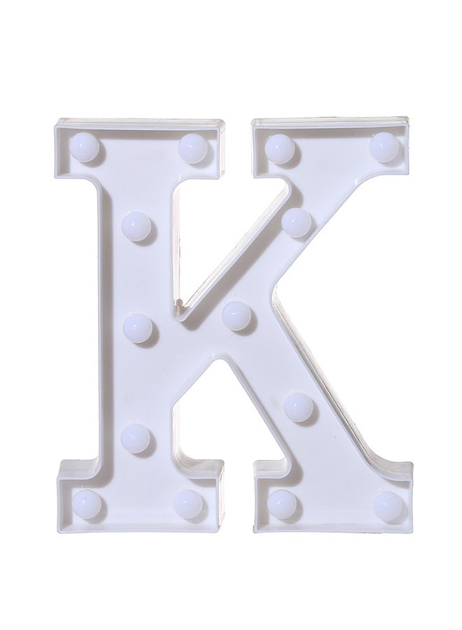 فوبيري حرف الأبجدية K LED الأبجدية أضواء رسالة Led تضيء الحروف البلاستيكية الدائمة شنقا الخفيفة  - Image 1