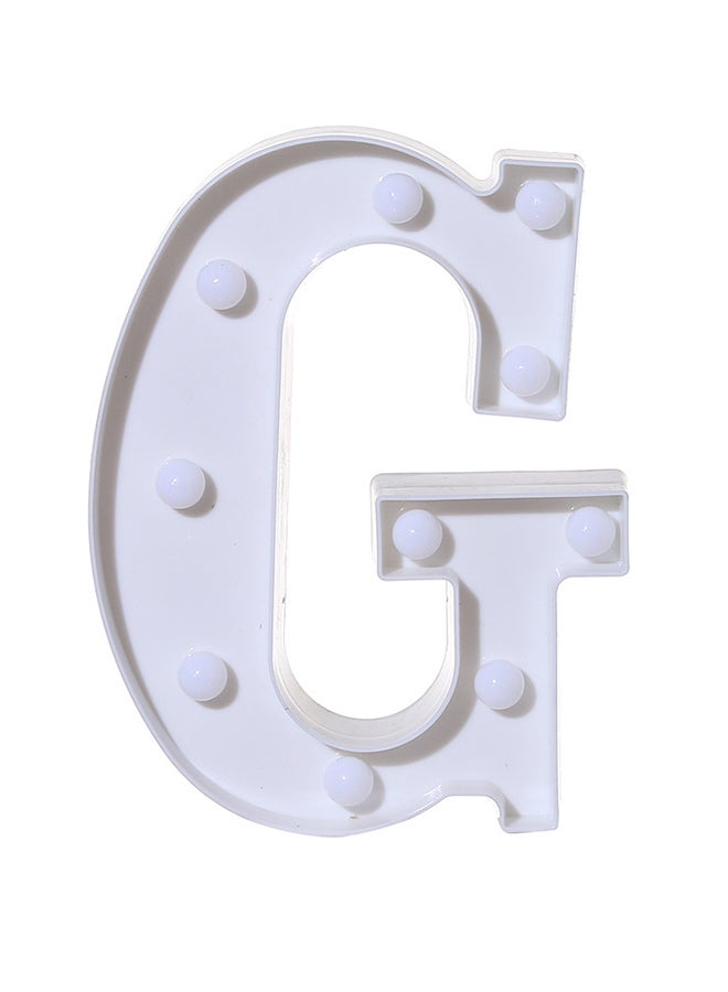 G Alphabet LED Letter Light White 22 x 18cm - v1551082390/N21503795A_1