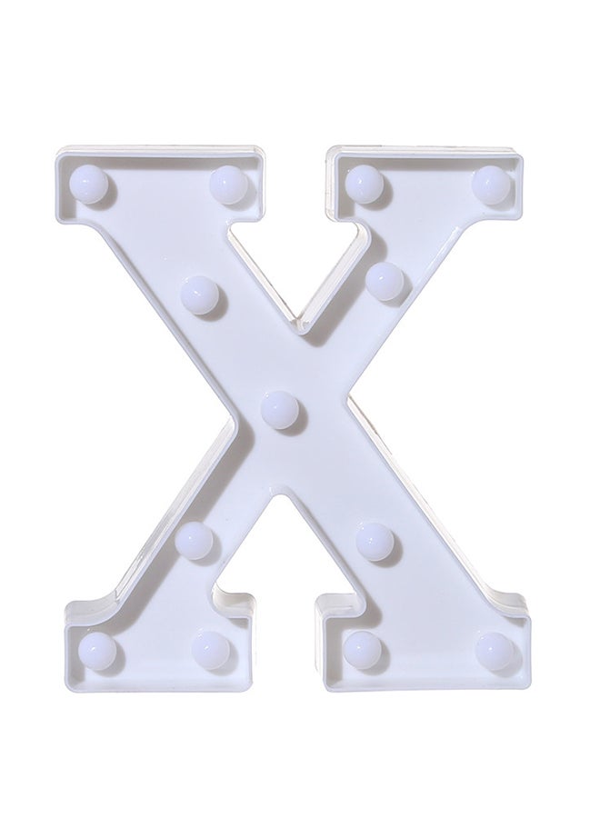 X Alphabet LED Letter Light White 22 x 18cm - v1551082390/N21503813A_1