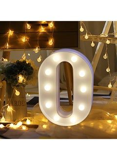 فوبيري ضوء LED بتصميم حرف O أبيض 22X18X4.5سم  - Image 3