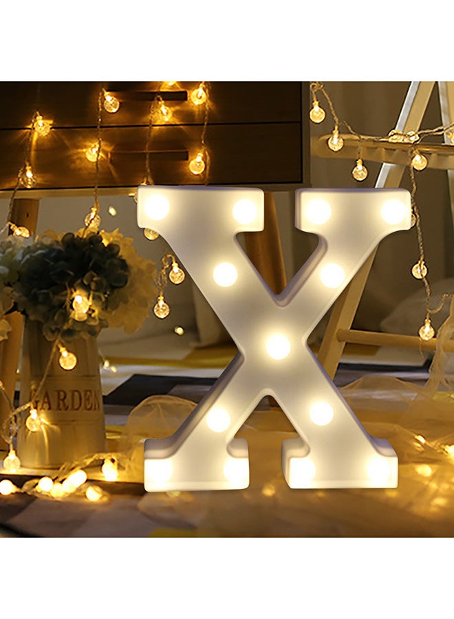 X Alphabet LED Letter Light White 22 x 18cm - v1551082391/N21503813A_3