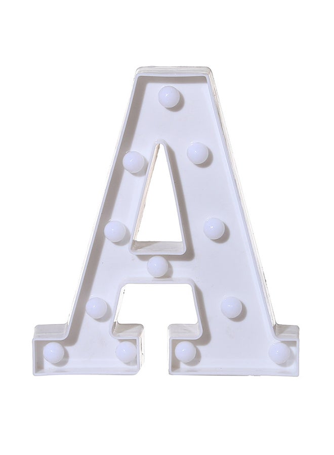 A Letter Battery Powered Free Standing Hanging Eye-catching LED Light White 22x18x4.5cm - v1551082392/N21503789A_1
