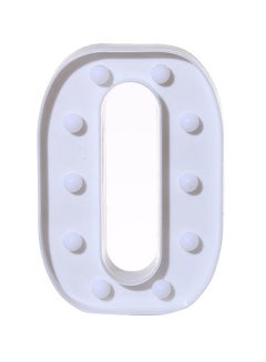 فوبيري ضوء LED بتصميم حرف O أبيض 22X18X4.5سم  - Image 1