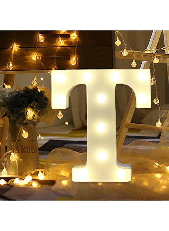 فوبيري مصباح LED بتصميم على شكل حرف T أبيض  - Image 3