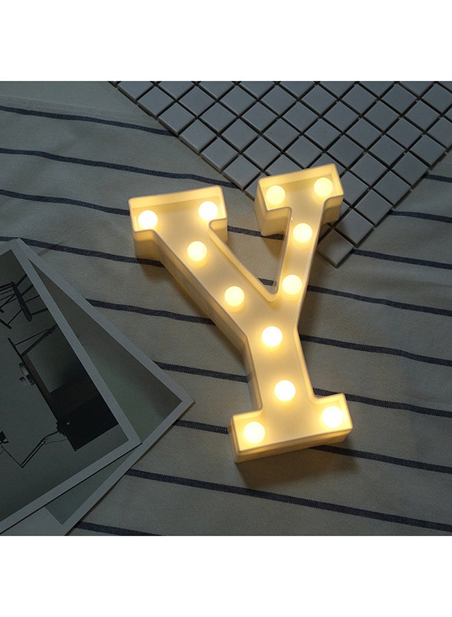 Y Alphabet LED Alphabet LED Letter Lights Light Up White Plastic Letters Standing Hanging Letter Light White 22x18cm - v1551082398/N21503814A_3