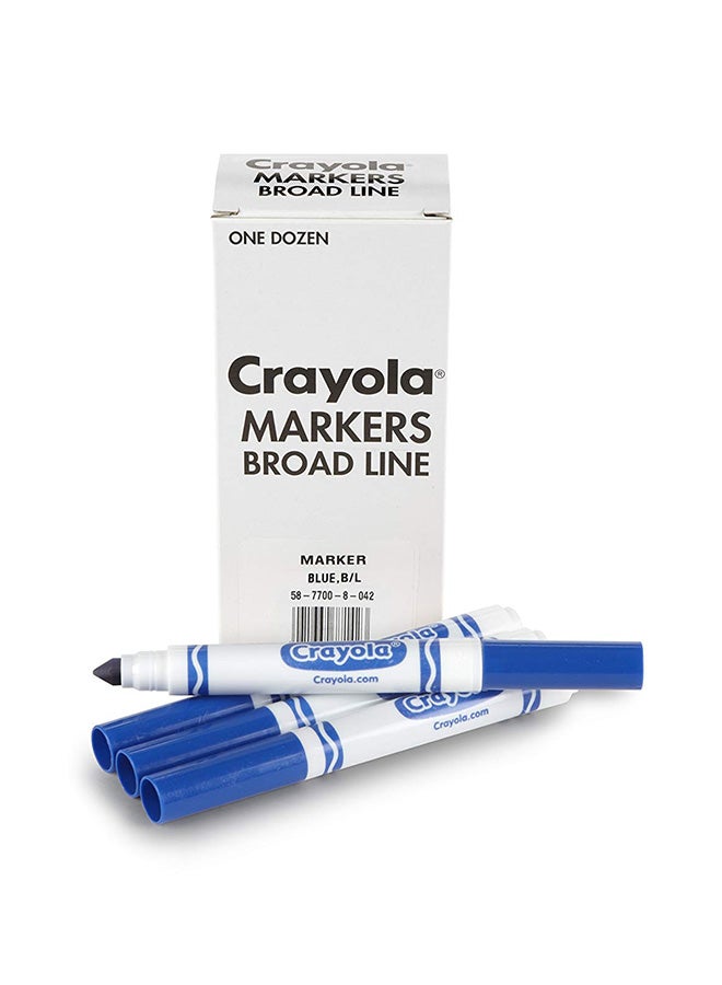 Crayola 12-Piece Original Bulk Marker Blue - Image 1