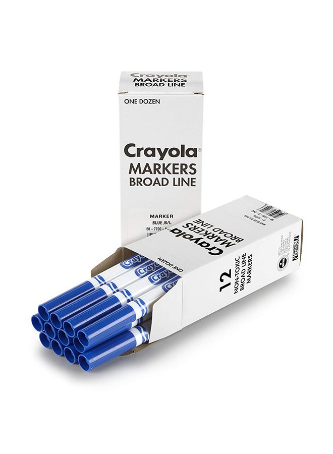 Crayola 12-Piece Original Bulk Marker Blue - Image 2