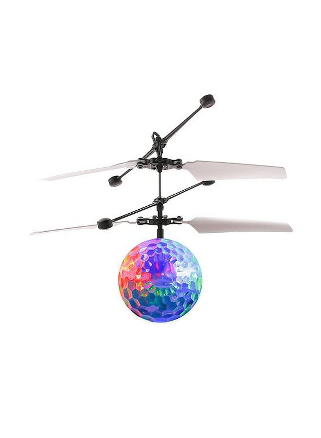 IR Induction Drone Flying Flash LED Lighting Ball Helicopter 17.5 x 11.5cm  - Image 1