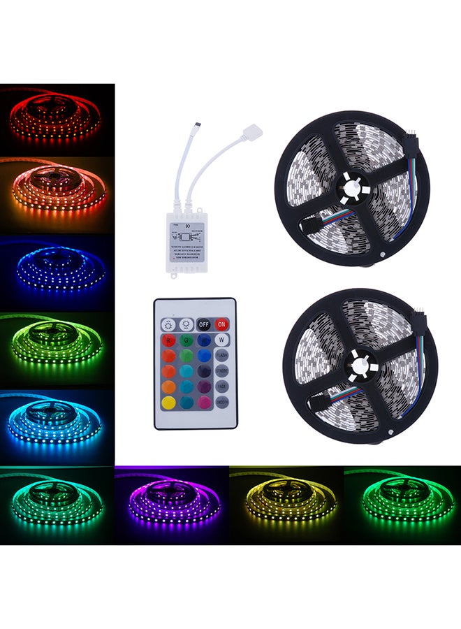 Voberry 600 LED Waterproof Smd Light Strip With 24 Key Ir Remote Multicolour - Image 1