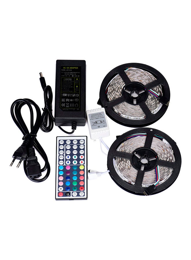 Voberry 300 LED Waterproof Strip Light With Key Remote And Power Supply Multicolour 10meter  - Image 1