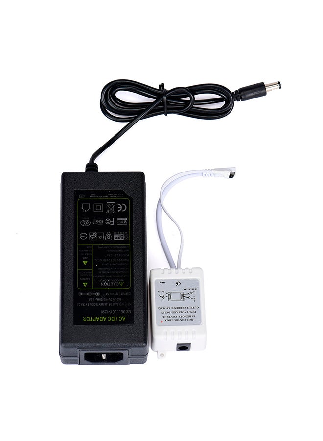 فوبيري شريط إضاءة مكون من 300 مصباح LED مضاد للماء مع جهاز تحكم عن بُعد مكون من 44 زراً وإمداد طاقة بجهد 12 فولت متعدد الألوان 10*0.37سم - Image 5