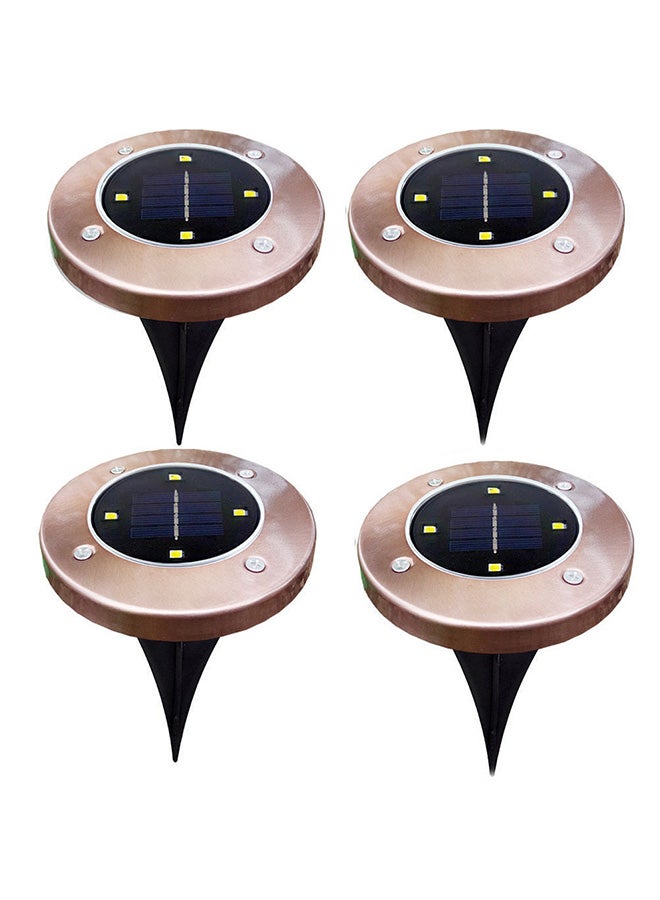 فوبيري 4 مصابيح Led للاستخدام الخارجي كالممرات وتعمل بالطاقة الشمسية متعدد الألوان - Image 1