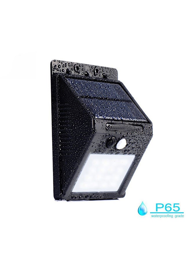 Voberry - 2-Piece Outdoor Motion Sensor Pathway LED Light Set Black/White - Image 1