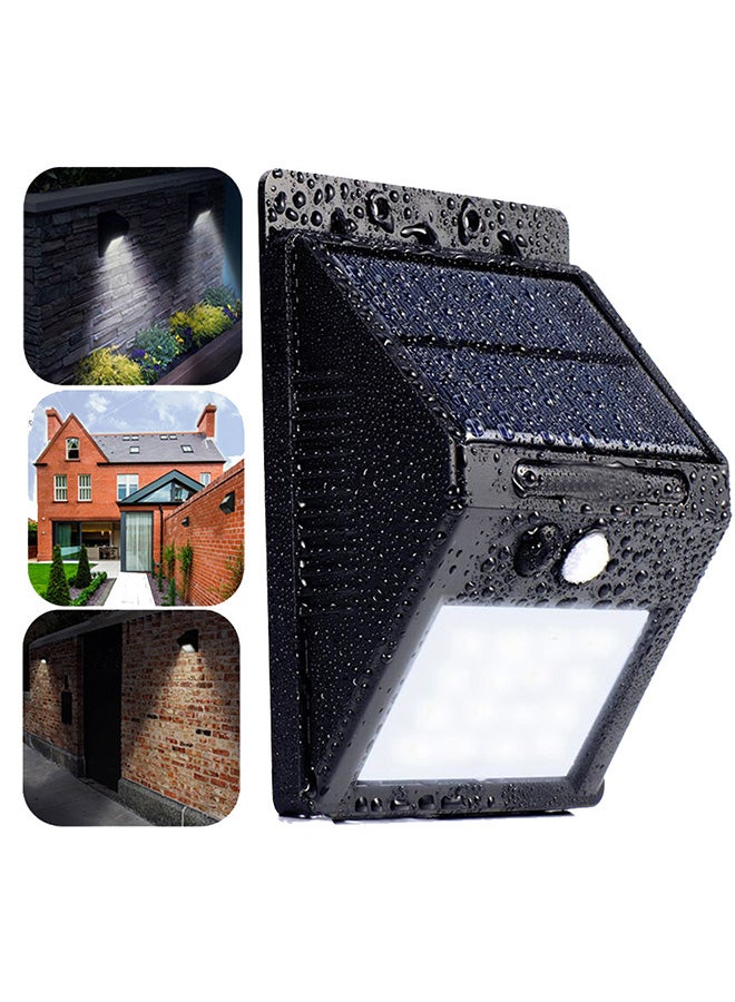 Voberry - 2-Piece Outdoor Motion Sensor Pathway LED Light Set Black/White - Image 1